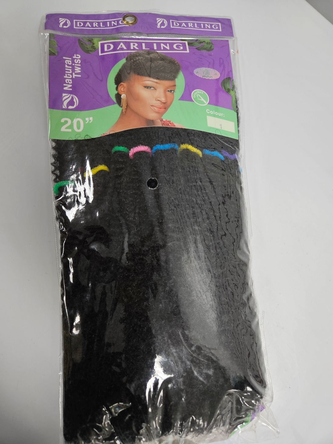 DARLING NATURAL TWIST 20"(BLACK)