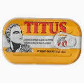 TITUS SARDINE IN SOYBEAN OIL &amp; CHILI PEPPER